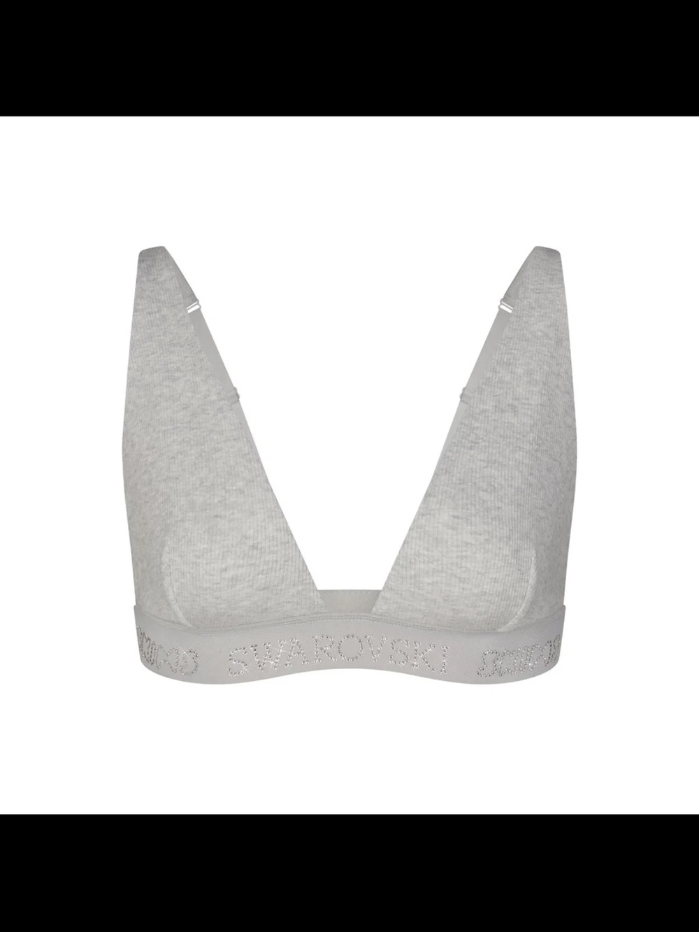 Swarovski SKIMS Crystal Logo Bralette